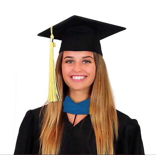 Cappe Diem Master Graduacion Deluxe Hood (Enfermeria, Trabajo Social, Teologia, MBA, M.Ed, M.Sc.) Salmon Melocoton Pavo Real (Pavo Real-Rojo/Oro) - Imagen 2