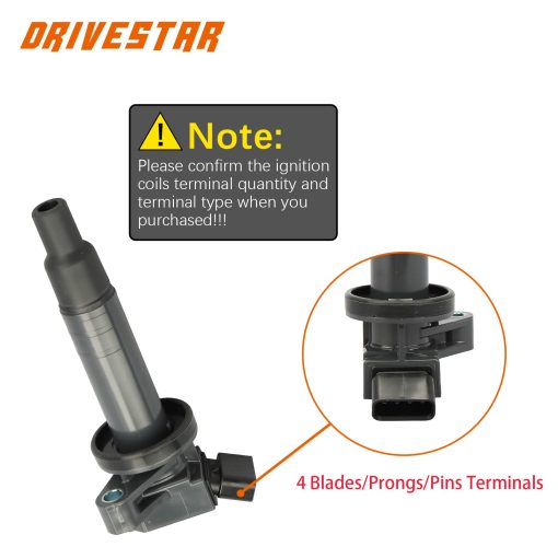 Paquete de Bobinas de Encendido y Bujias de Iridio DRIVESTAR para Toyota Corolla 2000-2008 Matrix 2003-2008 Celica 2000-2005 para Pontiac Vibe 1.8L L4 - Imagen 3
