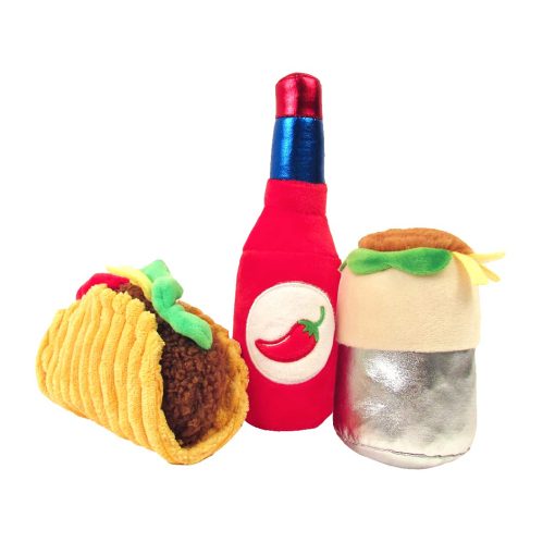 Juguetes de Peluche para Perros de Comida Linda TONBO (Combo de Martes de Tacos)