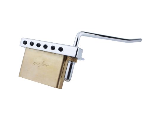 Puente de Tremolo de Guitarra Guyker con Espaciado de Cuerdas de 10.8MM con Selleta de Cobre y Bloque de Cobre y Resorte y Garra, Barra de Tremolo de Insercion, Kit de Instalacion Completo Cromado - Imagen 4