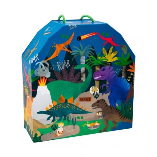 Floss & Rock Dino Kids Playbox, 18 Piezas de Madera, 11.2 Pulgadas - Imagen 3