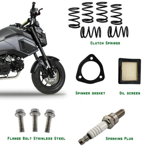 Kit de Embrague Centro Cubo Interno Placa de Presion Exterior y Juego de Juntas Completo Compatible con Honda Grom 125 MSX125 2014-2020 Monkey Z125M Z125MA 2019-2021 - Imagen 4