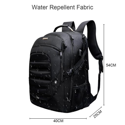 Mochila de Viaje para Laptop SHENGTS de 19 Pulgadas con Puerto de Carga USB Mochila de Negocios para la Universidad Bolsa Estilizada - Imagen 4