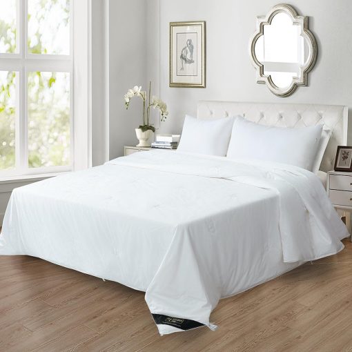 Edredon con Relleno de Seda 100% Morera / Edredon de Seda / Manta de Seda para Primavera / Verano / Otono, Lujo, Ultrasuave, Transpirable, Naturalmente Comodo, Tamano Queen - Imagen 9