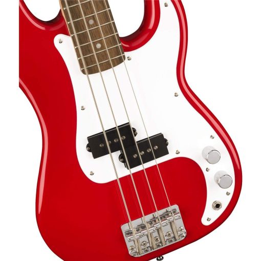 Bajo Squier Mini Precision, Dakota Red, Diapason de Laurel - Imagen 3