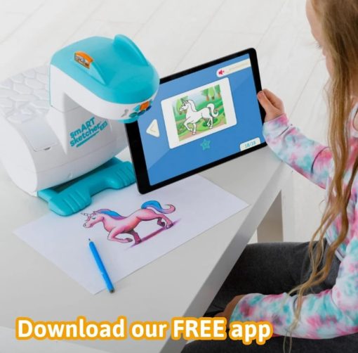 smART Sketcher 2.0, Proyector de Dibujo para Niños, Proyector de Arte para Rastrear, Juguetes para Niños, Regalo de Cumpleaños para niños de 5 años en adelante, Suministros de Arte para Niños de 5-8 - Imagen 4