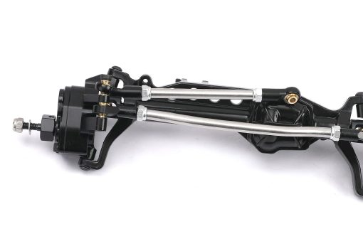 Eje Delantero de Aleacion de Aluminio RZXYLRC Completo para Axial SCX10 III AXI03007 1/10 RC Crawler Upgrades (Negro, Delantero) - Imagen 4