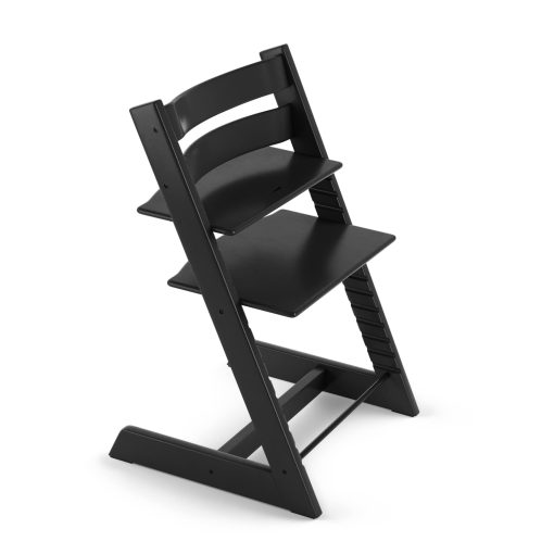 Silla Stokke Tripp Trapp, Negra - Silla Ajustable y Convertible para Ninos, Ninas y Adultos - Conveniente, Comoda y Ergonomica - Diseno Clasico