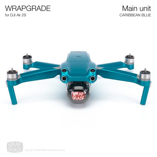 Skin Wrapgrade para Unidad Principal Compatible con DJI Air 2S (Azul Caribe) - Imagen 2