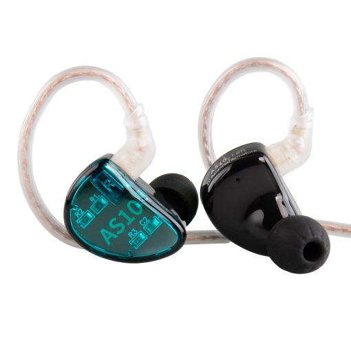 Audifonos KZ AS10 en Monitor Intrauditivo, 5 Armaduras Equilibradas 5BA Audifonos In-Ear KZ Earbuds, Musico en Monitor In-Ear Audifonos de Alta Fidelidad HiFi (Sin Microfono, Verde)