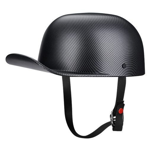 Casco de Motocicleta Estilo Gorra de Beisbol Unisex-Adulto - Aprobado por DOT (Fibra de Carbono,XXL) - Imagen 2