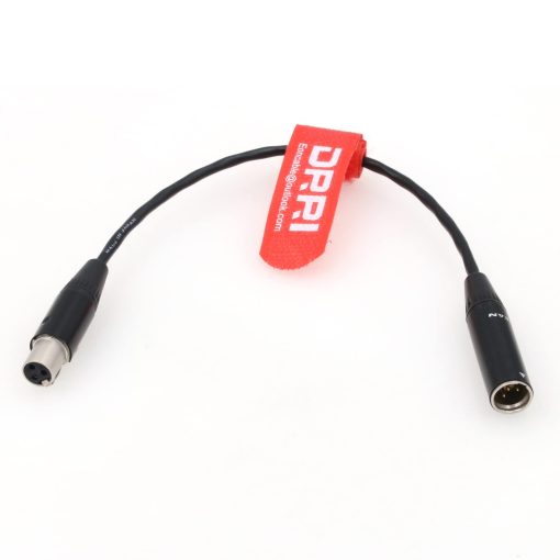 DRRI Mini XLR 4Pin TA4M a AKG/Samson Transmisores 3Pin TA3F Cable Adaptador de Microfono para Shure WL184 WL93, 18x, 5x, Wh20