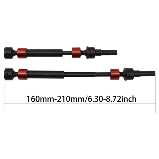 6Pcs Vgoohobby Eje de Transmision de CVD de Acero Duro Frontal Trasero Piezas de Actualizacion Compatible con Traxxas E-Revo 2.0 VXL 86086-4 1/10 Coche RC (Rojo) - Imagen 5