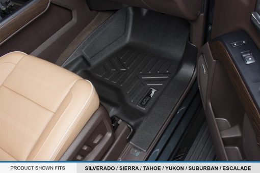 Conjunto de Tapetes para Piso Negros a Medida Todas las Estaciones Compatible con Cadillac Escalade 2015-2020 - Imagen 3