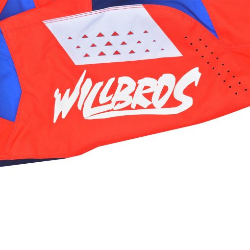 Pantalones de Motocross Willbros MX para Moto Dirt Bike Off-Road Riding ATV MTB BMX Enduro Carrera de Montana Descenso Rojo Azul S=30 - Imagen 5