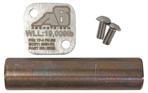 Agency 6 Billet Winch Shackle - Accesorio de Cabrestante de Aluminio Ligero para Linea Sintetica - Limite de Carga de 19,000 Libras - Hecho en EEUU con Materiales Certificados - Gris - Imagen 5