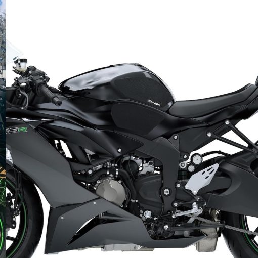Protector de tanque de combustible lateral para Kawasaki Ninja ZX-6R / ZX-636 ZX6R ZX636 2013-2023 Accesorios de Motocicleta Pegatina de Protector de Tanque Calcomanias Adhesivas de Goma de Rodilla de Gas Tanque Pad - Imagen 7