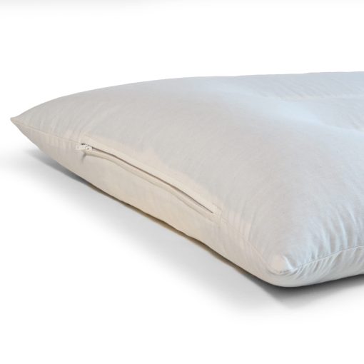 Set de Almohada Ajustable de Trigo Sarraceno y Dos Fundas Tipo Sobre, Tela Organica (Grande) - Imagen 2