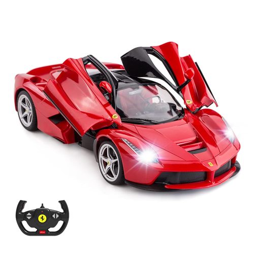 Carro RC RASTAR | Modelo de Coche de Juguete a Control Remoto de Escala 1/14 Ferrari LaFerrari para Ninos, Rojo