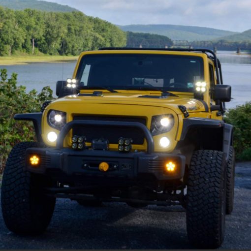 Adiil Luz de senal de giro LED Lente Ahumada ambar/Blanco Flasher con Luces de Circulacion Diurna y Luces de senal de Giro de Estacionamiento para Jeep Wrangler JK y Wrangler Unlimited JKU 2007-2018 - Imagen 9