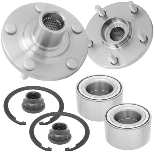 [Paquete de 2] BR930568K - Ensamble de Rodamiento de Cubo de Rueda Delantera Compatible con [Lexus] ES330, ES350, RX330, RX350, RX400H, [Toyota] Avalon, Camry, Highlander, Solara [Ver Descripcion para Compatibilidad]