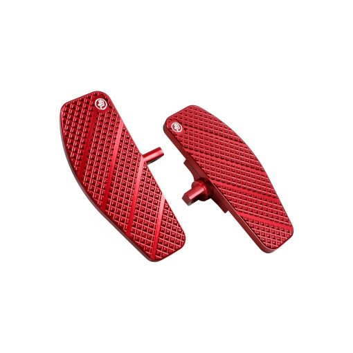 POWERJAMES Mini Pedal de pie largo de 7.9 pulgadas en rojo para Harley Davidson 2017-Antes de Steet Bob Low Rider, Springer Softail, modelos FX Dyna, Softail (Pequeno rojo) - Imagen 4