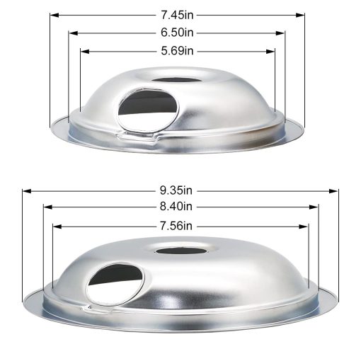 Juego de bandejas de goteo 316048413 y 316048414 y juego de elementos de quemador de rango electrico MP22YA, compatible con Frigi-daire Ken-more Range Oven - Imagen 4