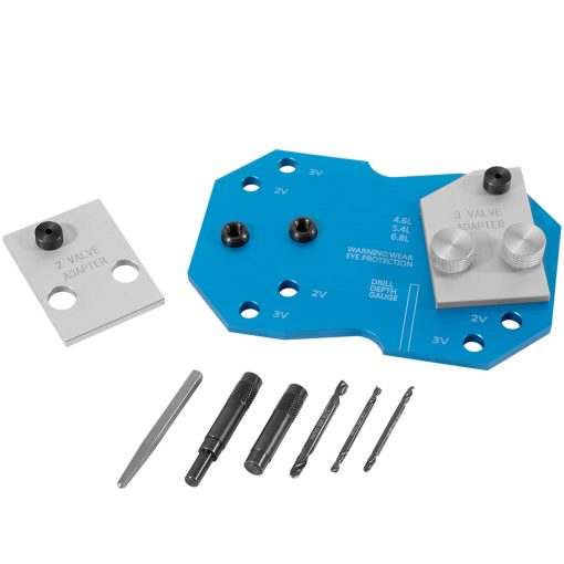 Plantilla de Taladro para Colector besttruck 68500 para Ford 2V y 3V Disenada para Quitar Pernos Rotos del Colector de Escape