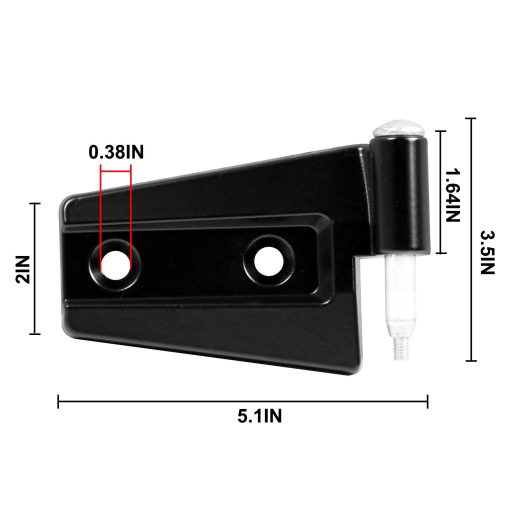 Set de Bisagras de Puerta Compatible con Jeep Wrangler JK 2007-2018 Exterior 8PCS Kit de Bisagras de Puerta Montaje en Puertas 4 Puertas (Bisagra de Puerta Exterior) - Imagen 4