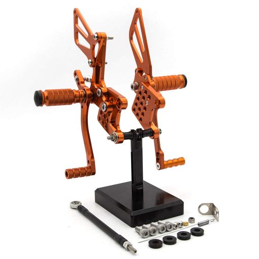 Rearset de Motocicleta Completamente Ajustable Compatible con GSXR750 GSXR600 1996-2005, GSXR1000 2000-2004, SV650 SV650S SV1000 SV1000S 1998-2014