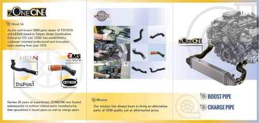 Manguera de Intercooler Turbo Pipe Turbocharger Hose Compatible con BMW para X1 Z4 (OE: 7607941) | Conector Henn | PA14 - Imagen 3