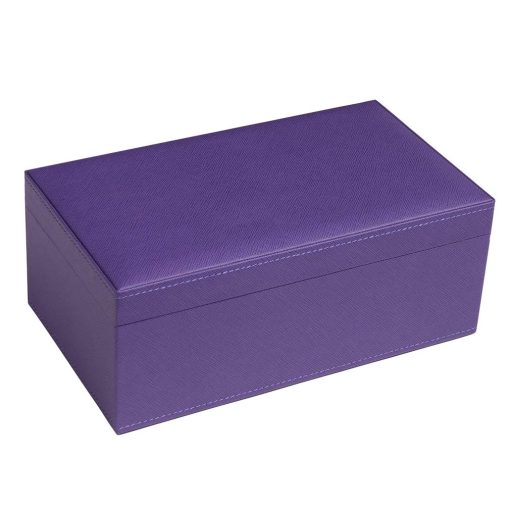Set de Domino Grande Doble 9 de Silverman & Co. - Estuche Morado - Imagen 2