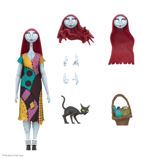 Figura de Accion Sally de 7 Pulgadas de The Nightmare Before Christmas Ultimates, Negro - Imagen 2