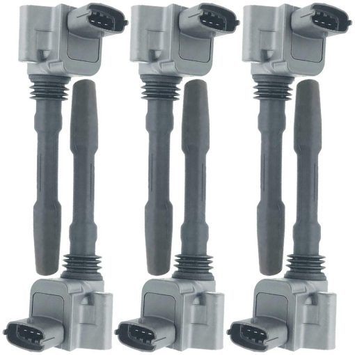 Conjunto de 6 Bobinas de Encendido Compatible Con MASERATI QUATTROPORTE VI 3.0 S Q4 GHIBLI III 3.0 S Q4 LEVANTE 3.0 D/S Q4 2013- Reemplaza OEM 288233 77430002 IC05104 R1720C00101 0986221138 (6)