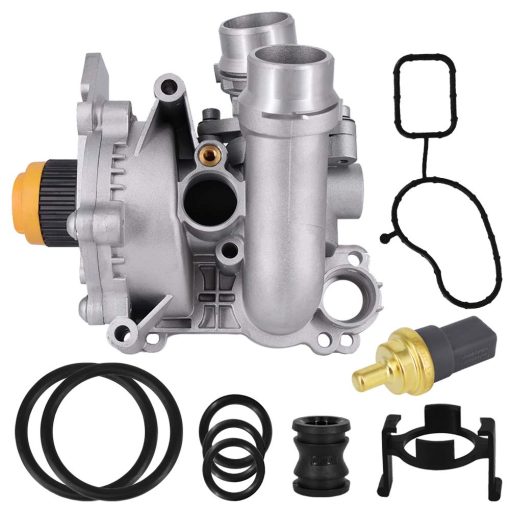 Ensamblaje de Bomba de Agua de Aluminio Compatible con Audi A3 A4 TT VW Tiguan Jetta Golf GTI Eos Beetle CC 2.0T TSI Reemplaza 06H121026AB 06H121026CQ