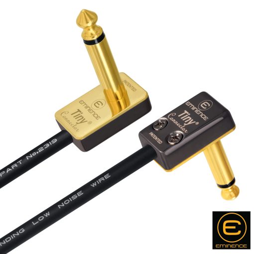 Cable de 5 pies hechos a medida WORLDS BEST CABLES para pedal, efectos, parche, instrumento utilizando cable Mogami 2319 y conectores TS chapados en oro Eminence Tiny angulados - Imagen 5