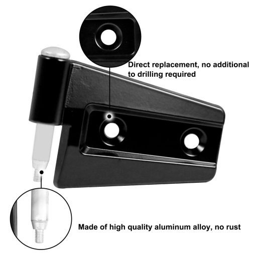 Set de Bisagras de Puerta Compatible con Jeep Wrangler JK 2007-2018 Exterior 8PCS Kit de Bisagras de Puerta Montaje en Puertas 4 Puertas (Bisagra de Puerta Exterior) - Imagen 3