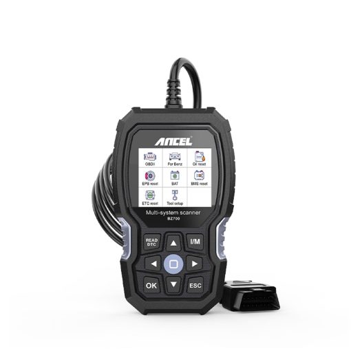 ANCEL BZ700 Escaner OBD2 para Mercedes Benz Sprinter Smart, Herramienta de diagnostico de codigos de coche de sistema completo con todos los servicios de reinicio, registro de bateria, ABS Bleed Airbag EPB Oil SAS TPS CKP Active Test