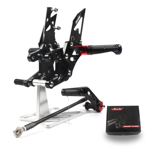 Arashi (Version 2.0) Rearsets para Honda CBR1000RR / SP 2012-2017 sin ABS Accesorios para Motocicletas Reposapies Ajustables Rear Sets CBR 1000 CBR1000 RR Negro 2013 2014 2015 2016