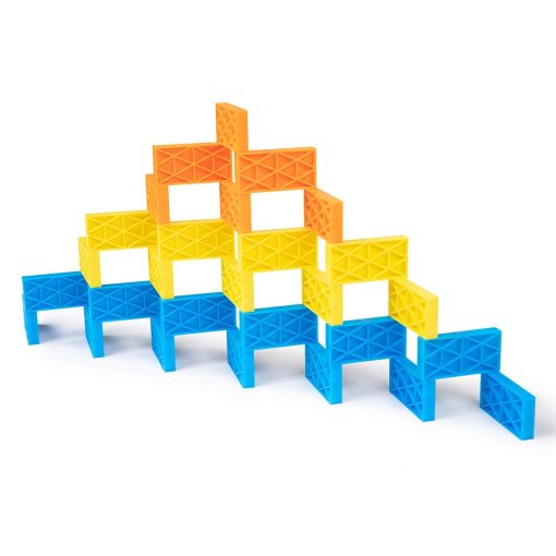 Kit de Dominos Cineticos a Granel | Juego de Dominos, Juguetes STEM STEAM Pequenos, Juegos Familiares para Ninos, Juguetes y Juegos para Ninos, Construccion, Derribo, Sets de Reaccion en Cadena (204 piezas) - Imagen 4