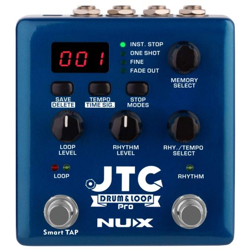 Pedal de Loop NUX JTC PRO con interruptor dual, 6 horas de tiempo de grabacion, calidad de 24 bits y frecuencia de muestreo de 44,1 kHz