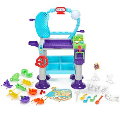 Laboratorio STEM Jr. Wonder Lab de Little Tikes con Experimentos para ninos Multicolor, 28.00 L x 16.00 W x 33.50 H Pulgadas