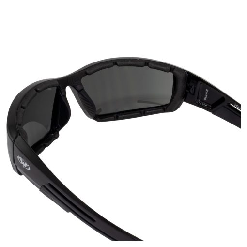 Global Vision 4 Pares de Gafas de Sol de Moto Acolchadas Global Vision Sly Negro con Lentes Transparentes, Gris, Amarillas y Espejo Rojo - Imagen 6