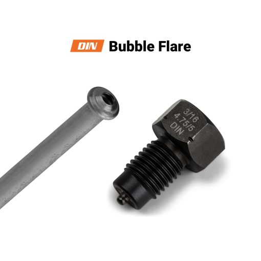 Herramienta de doble cabezal Capri Tools 3/16 pulgadas, hace una flama de burbuja ISO/DIN de 4.75 mm y doble flama SAE de 3/16 pulgadas - Imagen 3