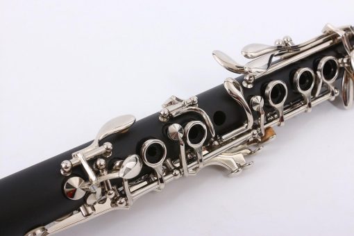 Clarinete Profesional WUQIMUSC Ebonita con Llaves Niqueladas y accesorios de Canas Sonido Agradable Estuche Duradero (ekey-clarinete) - Imagen 6