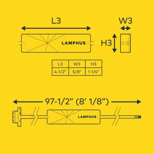 LAMPHUS 4pc SnakeEye III Luces Estroboscopicas LED AMBAR BLANCO Ocultables [SAE Clase 1][Impermeable IP67][72 Modos de Destello][Sincronizacion de Unidades Multiples][Anulacion Estable] Luz Estroboscopica de Emergencia Advertencia de Policia para Vehiculos - Imagen 7
