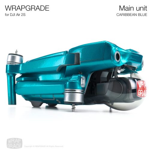 Skin Wrapgrade para Unidad Principal Compatible con DJI Air 2S (Azul Caribe) - Imagen 6