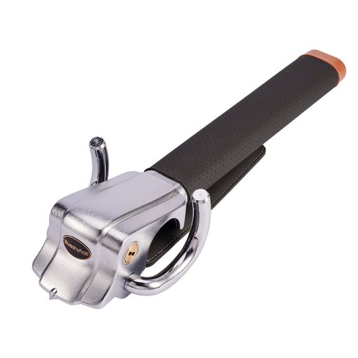 Bloqueo de volante para automovil Blueshyhall, dispositivos antirrobo con martillo de seguridad para vehiculos automoviles, camiones, y SUV, Negro