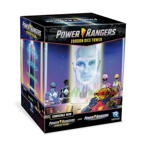 Torre de dados Zordon de Power Rangers de Renegade Games Studios & Pantalla GM - Compatible con Power Rangers Roleplaying Game & Power Rangers: Heroes of The Grid, Accesorio de Juego, Renegade Game Studios