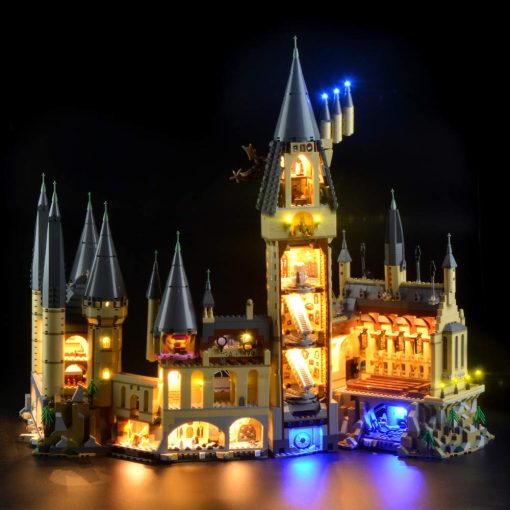 Kit de luces LED GEAMENT Version 2018 Compatible con el Castillo de Hogwarts - Set de Iluminacion para el Modelo de Construccion 71043 (Modelo Set No Incluido)
